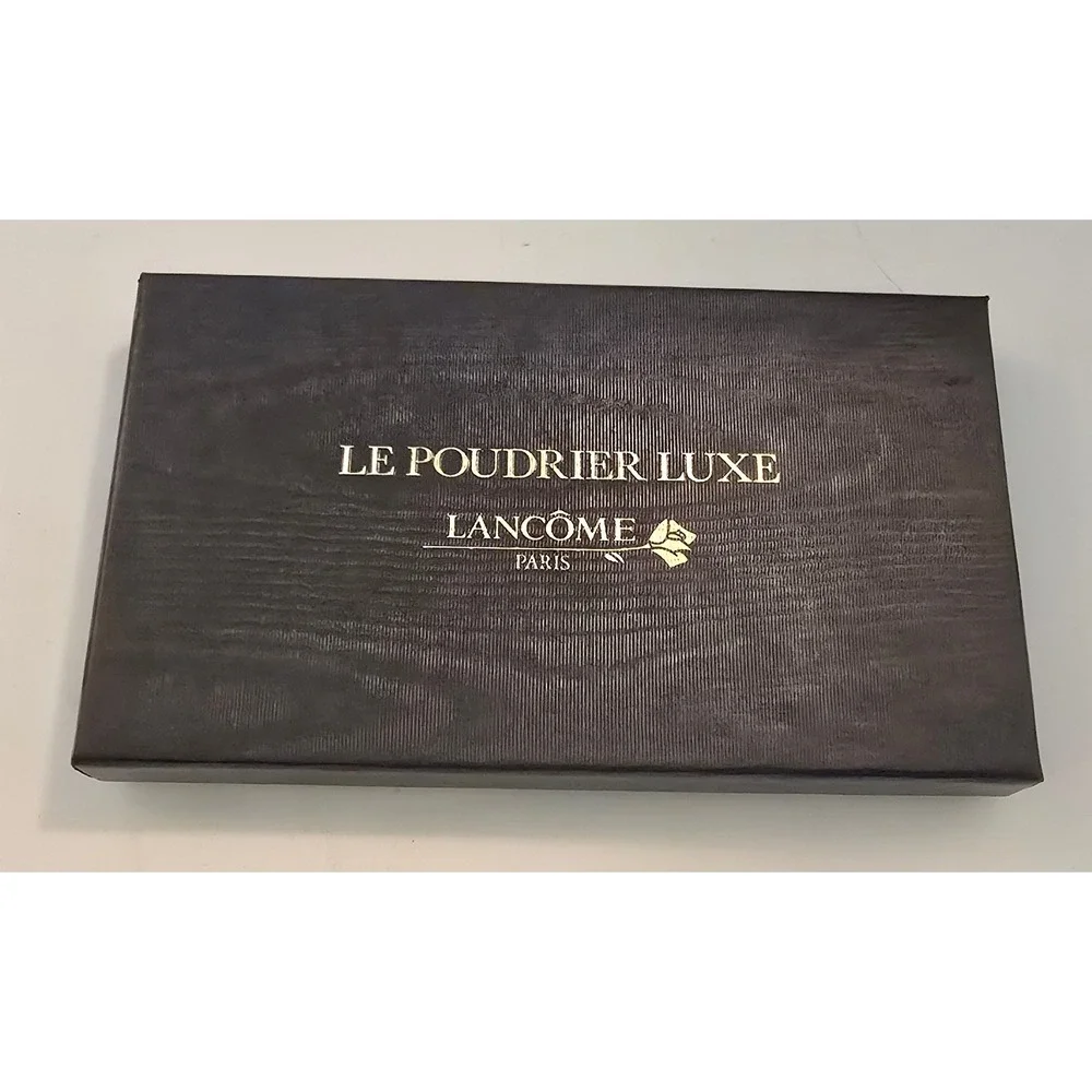 80s Lancome Le Poudrier Luxe Maquifinish Pressed Powder Compact Transparent Mat
